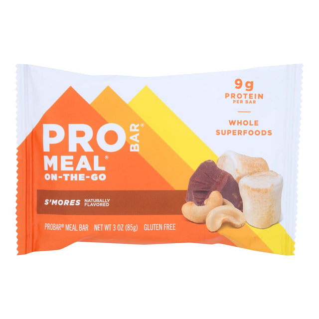 Pro Bar Organic Smores Meal Bar - Pack of 12 - 3oz Bars - Cozy Farm 