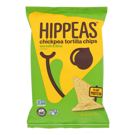 Hippeas Sea Salt & Lime Tortilla Chips - 12 Pack - 5 Oz. Each - Cozy Farm 