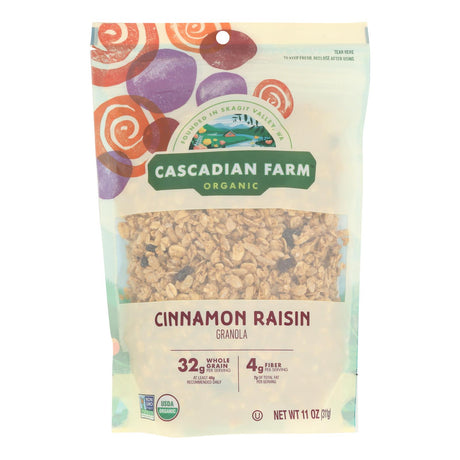 Cascadian Farm Organic Cinnamon Raisin Granola - Case of 4, 11oz Each - Cozy Farm 