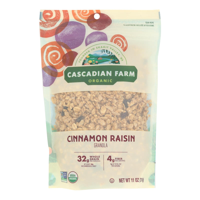 Cascadian Farm Organic Cinnamon Raisin Granola - 11oz, Case of 4 - Cozy Farm 