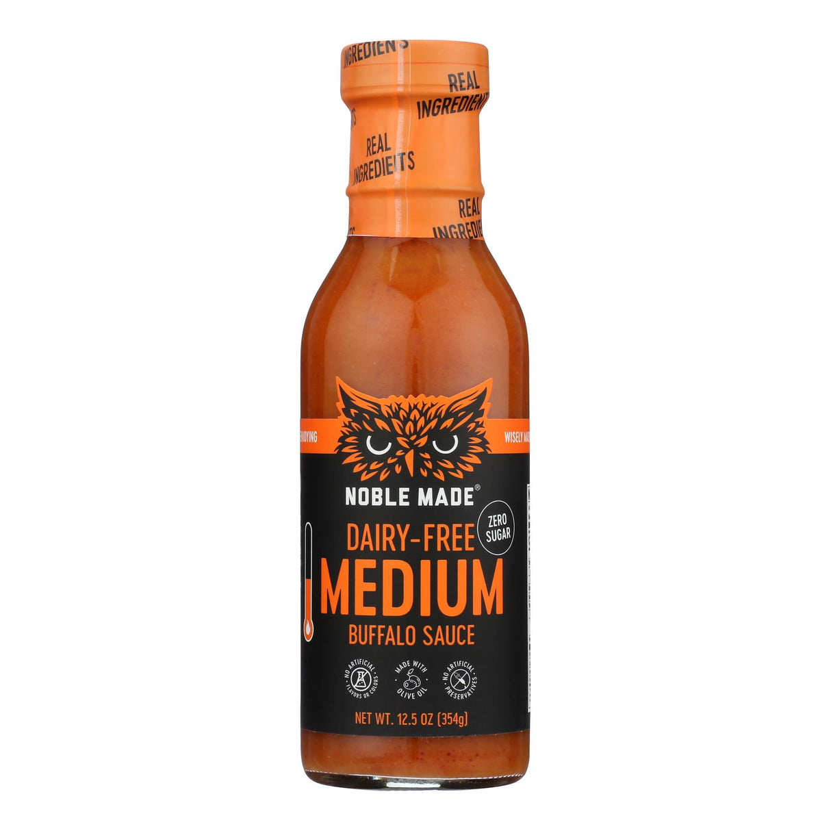 Noble Made Medium Buffalo Sauce, 12.5oz (Pack of 6) - Cozy Farm 