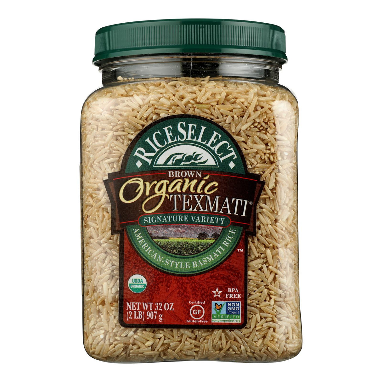Rice Select Organic Texmati Brown Rice - 4-Pack, 32 Ounce - Cozy Farm 