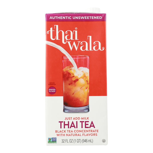 Thaiwala Tea Thai Unsweetened Concentrate - 32 oz (Pack of 6) - Cozy Farm 