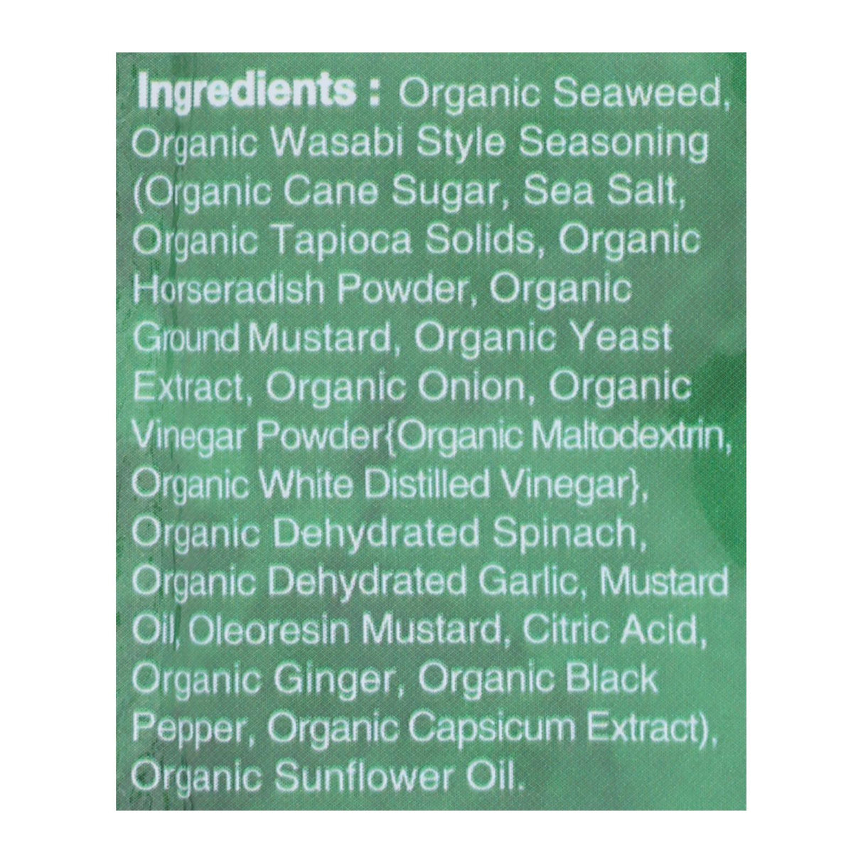 Ocean's Halo Premium Seaweed Snack, Wasabi Flavor, Gluten-Free, Case of 12, 0.14 Oz - Cozy Farm 