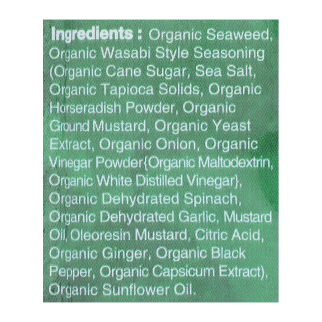 Ocean's Halo - Seaweed Snack Wasabi - Case Of 12 - 0.14 Oz - Cozy Farm 