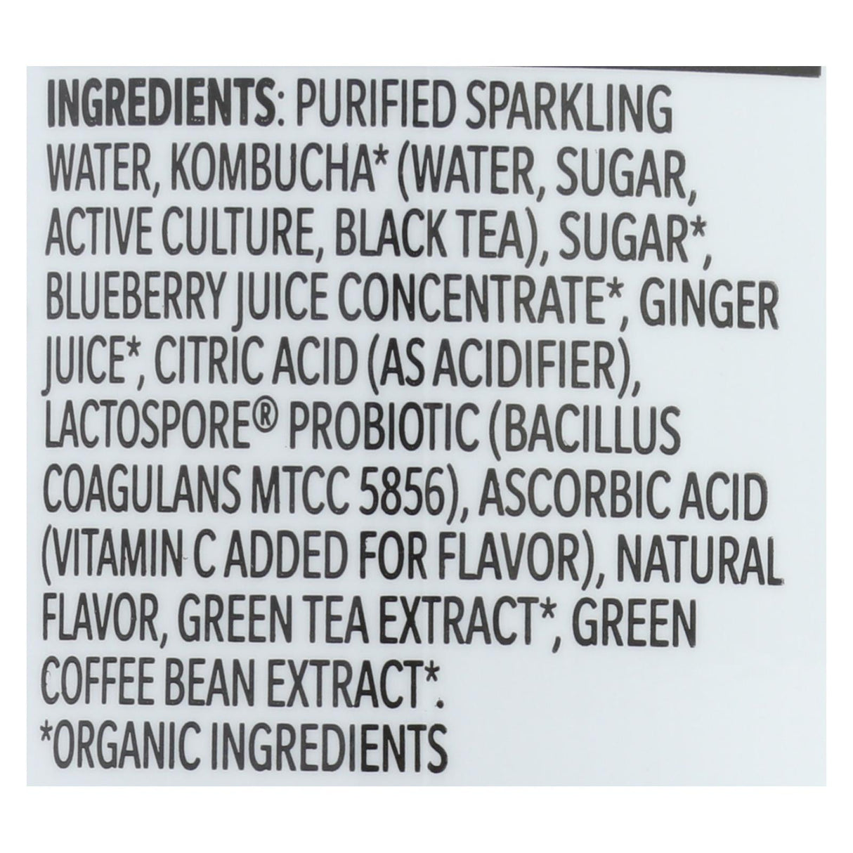 Kombucha Organic Sparkling Beverage Pack of 12, 12 Fl Oz - Cozy Farm 