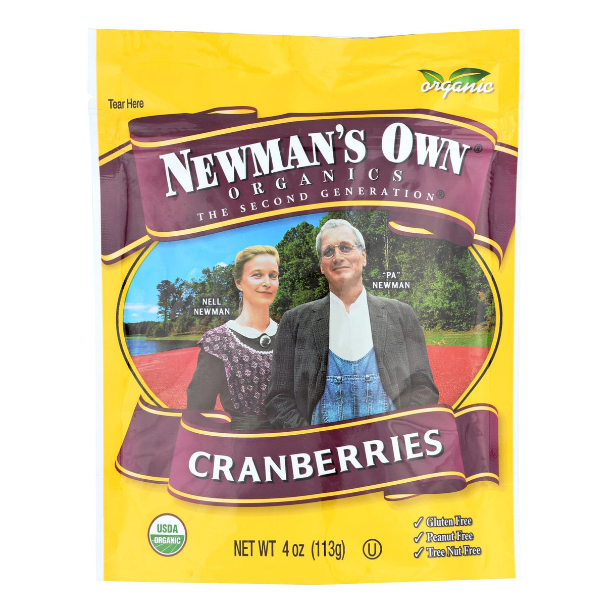 Newman's Own Organic Cranberries and Raisins, 4 Oz Pack of 12 - Cozy Farm 