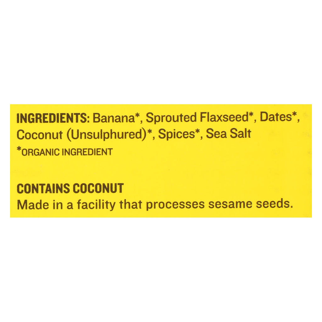 Go Raw Organic Sprouted Bar Banana Bread (Pack of 30) 1.2 Oz - Cozy Farm 