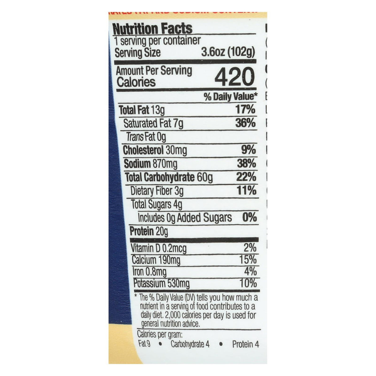 Muscle Mac High Protein Aged Sharp White Cheddar Macaroni & Cheese  - Case Of 12 - 3.6 Oz - Cozy Farm 