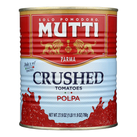 Mutti Crushed Tomatoes - Provides Rich Taste with Endless Possibilities - 27.9 Oz (6-Pack) - Cozy Farm 