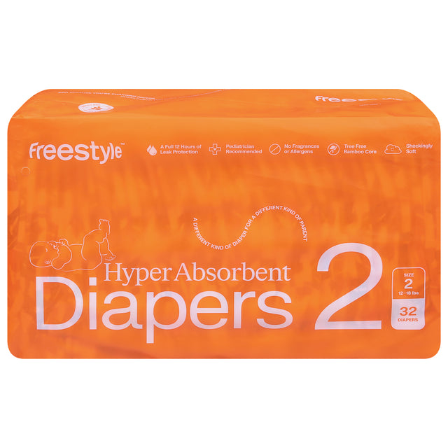 Freestyle Diapers: Ultimate Comfort and Protection for Your Little Explorer (Case of 6, 32 Ct) - Cozy Farm 