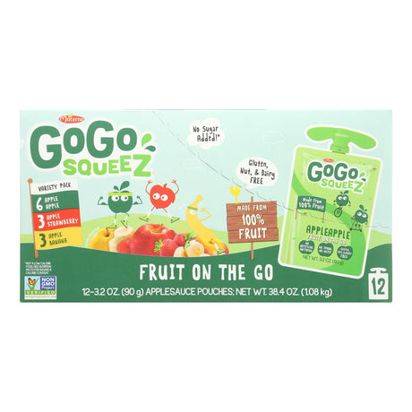 Gogo Squeez Applesauce Variety Pack: 6 x 3.2 oz Pouches - Cozy Farm 