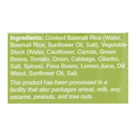 Wild Garden Pilaf with Dill & Fava Beans - Pack of 6 - 8.8 oz. - Cozy Farm 