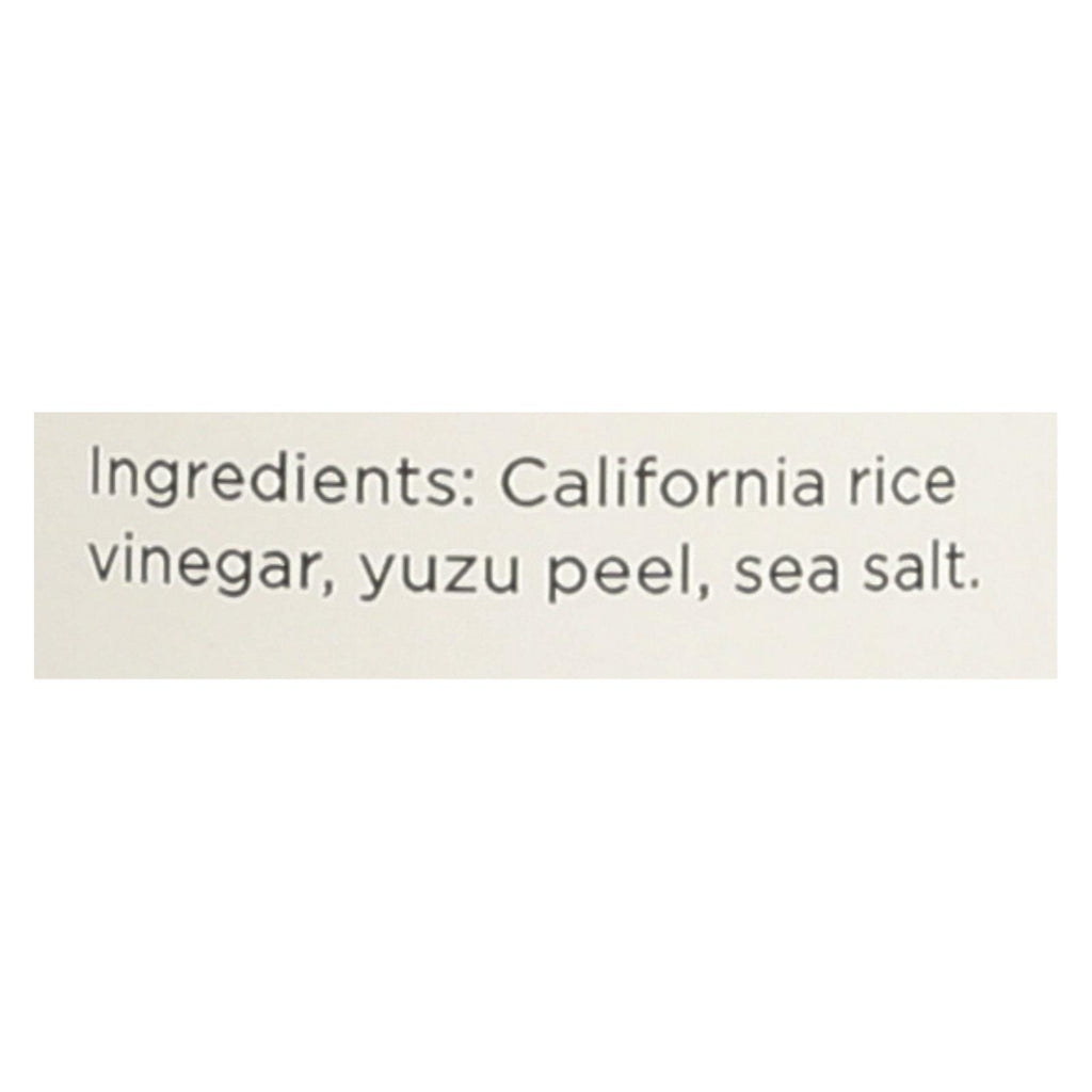 O&reg; California Yuzu Rice Vinegar - Case of 6 - 10.1 fl. oz. - Cozy Farm 