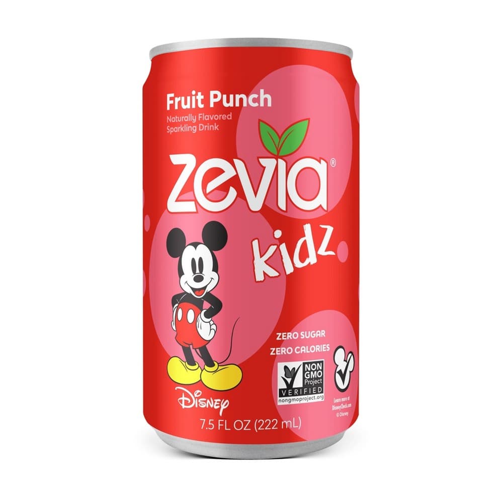 Zevia Kidz Sparkling Fruit Punch, Caffeine-Free, Naturally Flavored (4-pack of 6.75 Fl Oz bottles) - Cozy Farm 