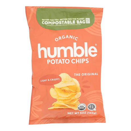 Humble Potato Chips Original Potato Chips, Case of 12 - 5 Oz - Cozy Farm 