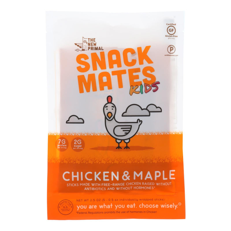 The New Primal Snack Mates Chicken Maple - Case of 8, 2.5 Oz - Cozy Farm 