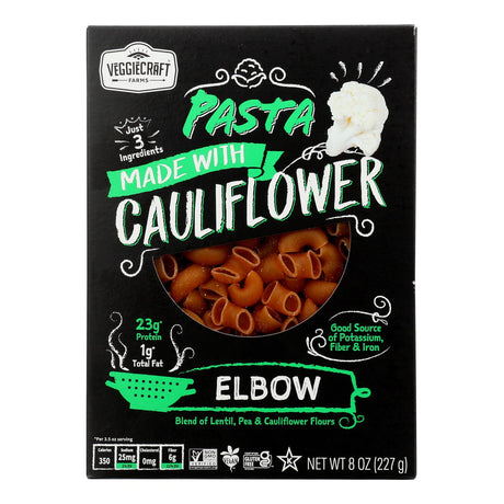 Veggiecraft - Pasta Elbow Cauliflower - Case Of 12-8 Oz - Cozy Farm 