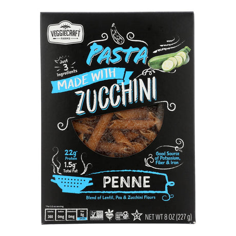 Veggiecraft - Penne Zucchini Pasta - Case Of 12-8 Oz - Cozy Farm 