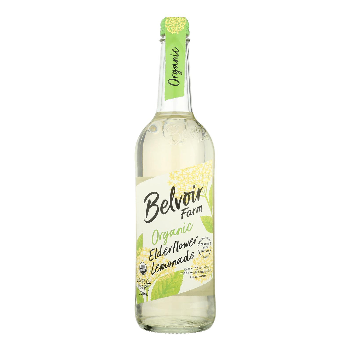 Belvoir Elderflower Presse Sparkling Elderflower Cordial, Case of 6 - 25.4 Fl Oz - Cozy Farm 