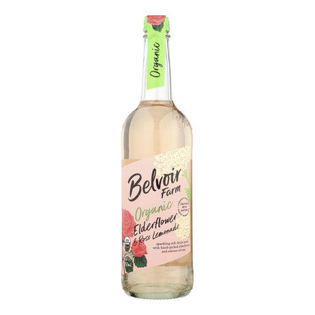 Belvoir Delightful Artisan Sparkling Lemon, Elderflower & Rose Petals - Case of 6 (25.4 fl oz) - Cozy Farm 