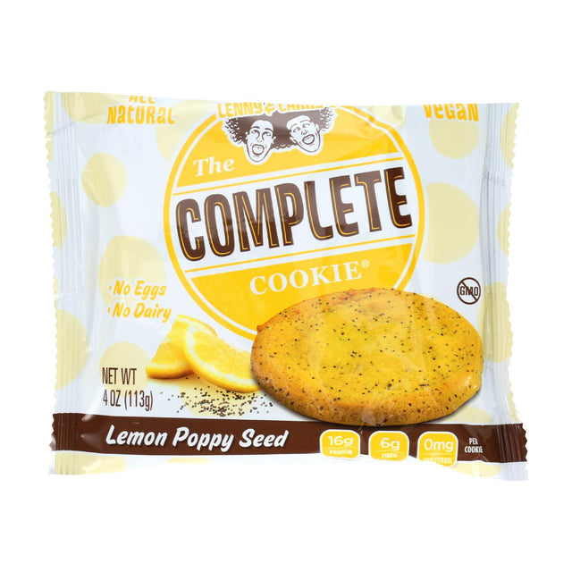 Lenny & Larry's Lemon Poppyseed The Complete Cookie, 4 Oz., Pack of 12 - Cozy Farm 