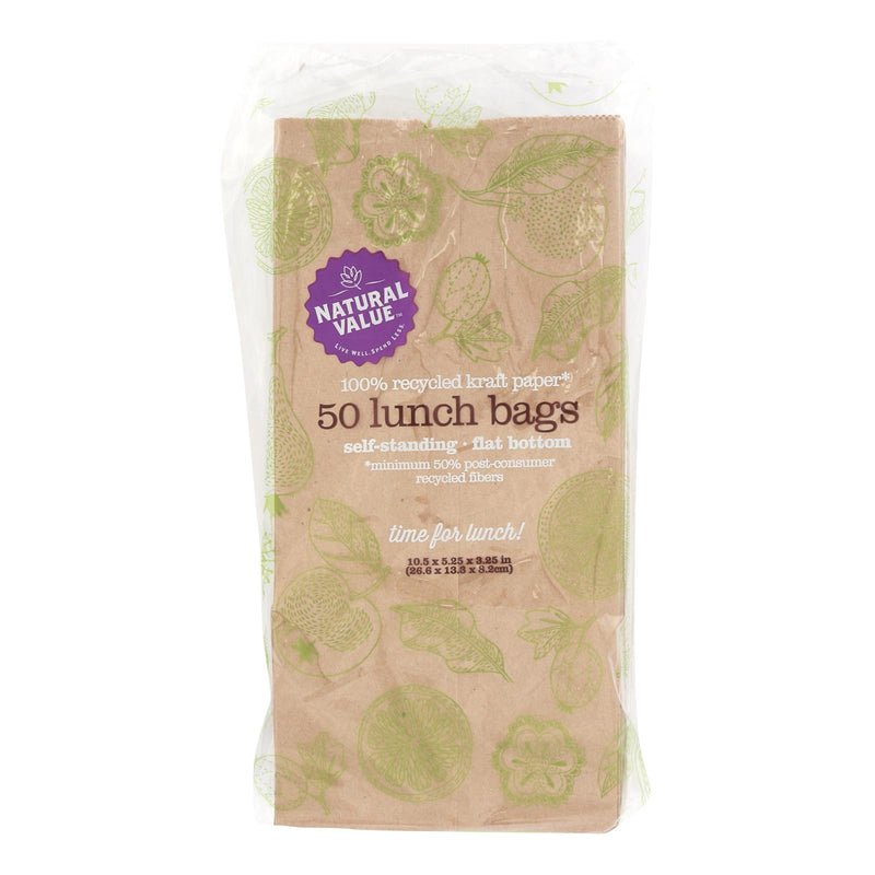 Natural Value Lunch Bags Recyclable 24/50 CT - Cozy Farm 
