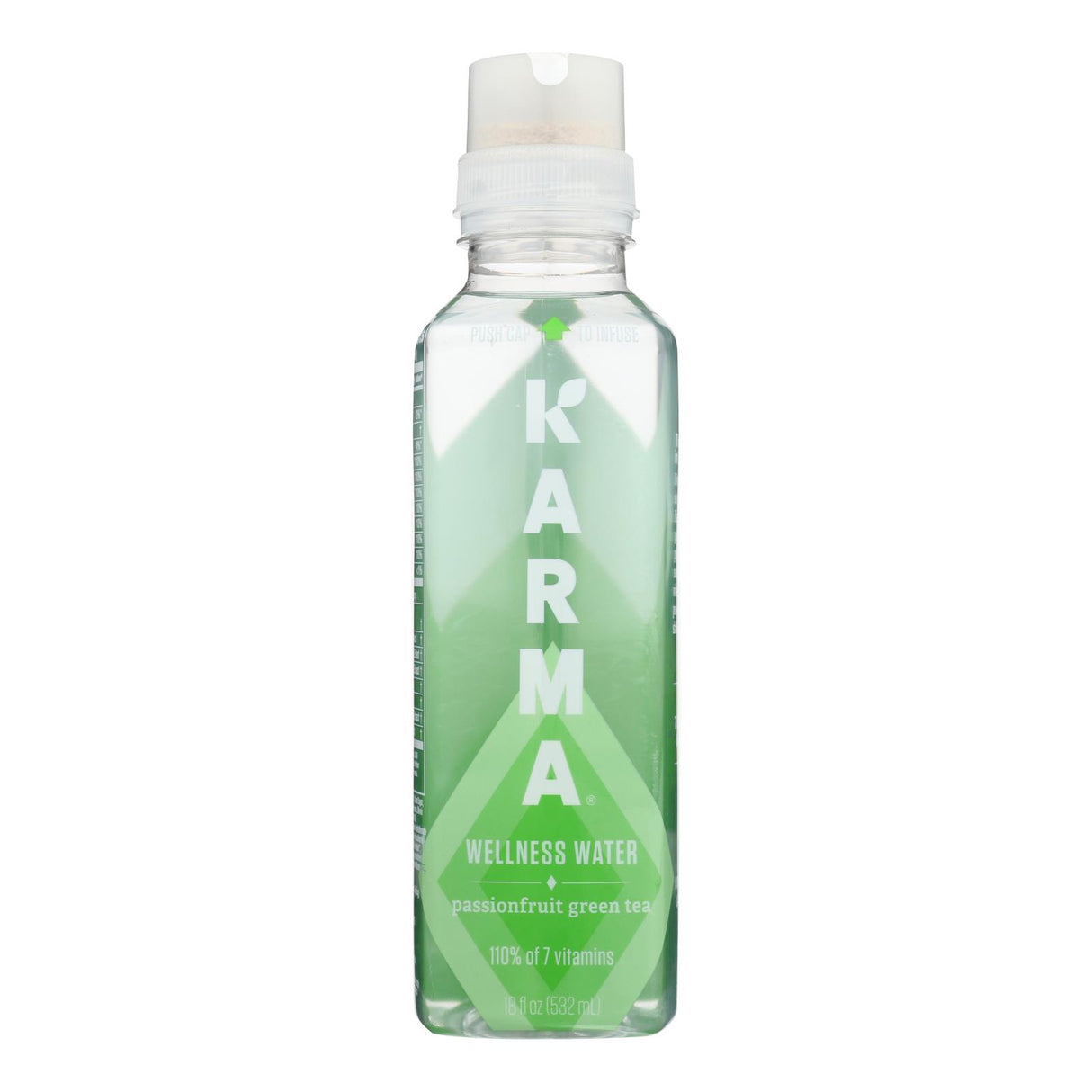 Karma Passionfruit Green Tea Wellness Water  - Case Of 12 - 18 Fz - Cozy Farm 