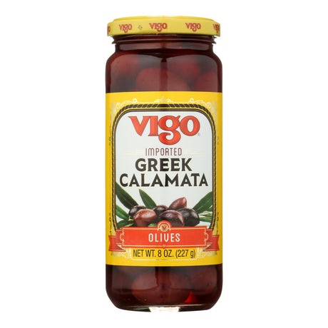 Vigo - Calamata Olives Greek - Case Of 6 - 6 Oz - Cozy Farm 