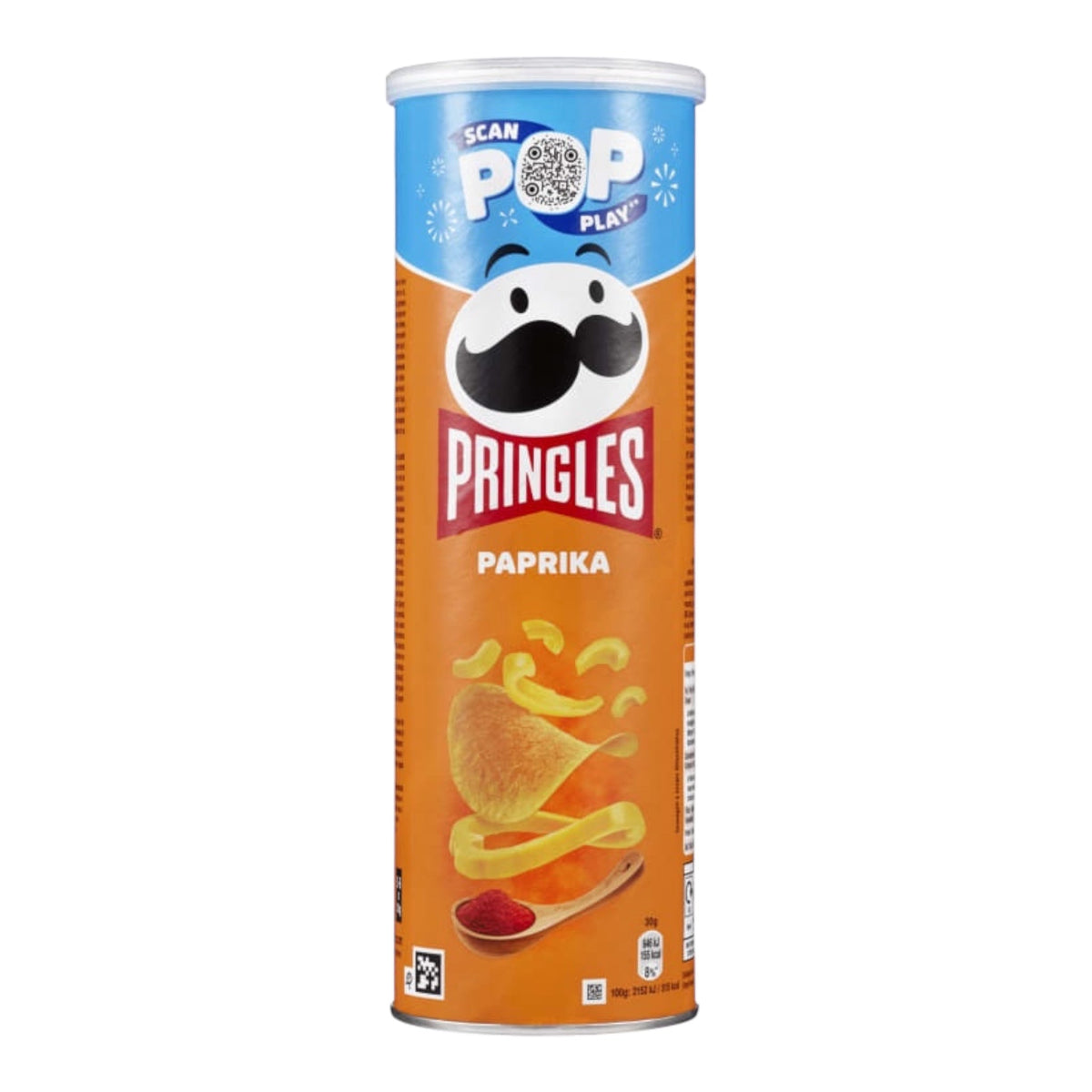 Pringles Paprika Potato Crisps, 125 g