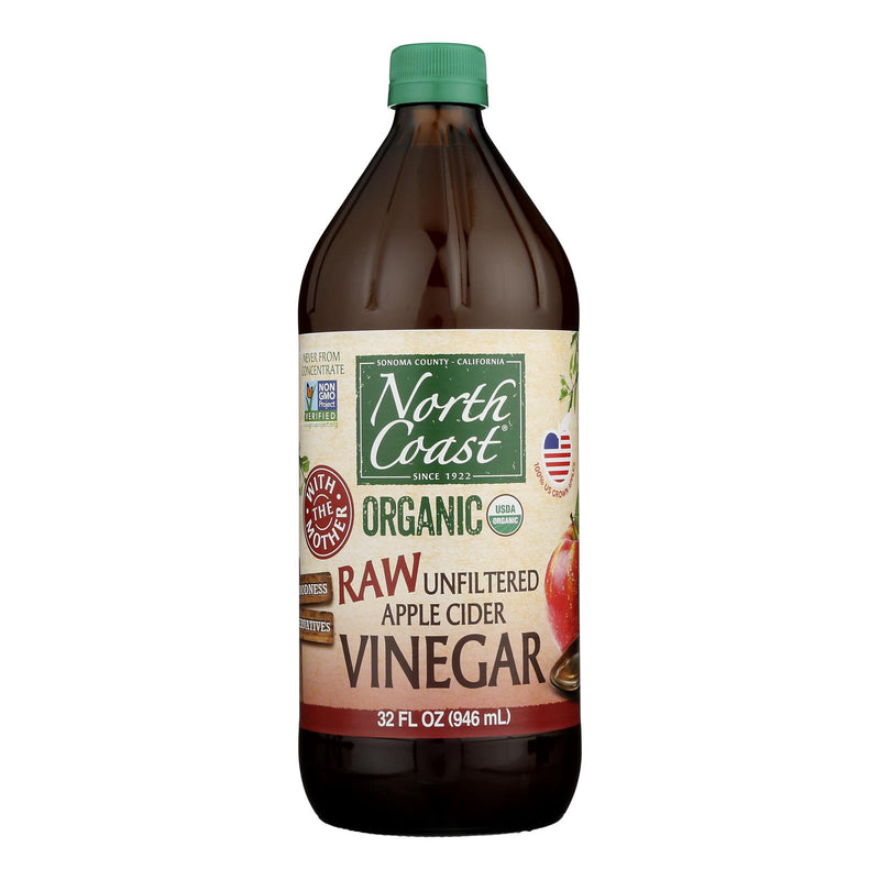 North Coast Raw Apple Cider Vinegar - 6 Pack, 32 Fl Oz - Cozy Farm 