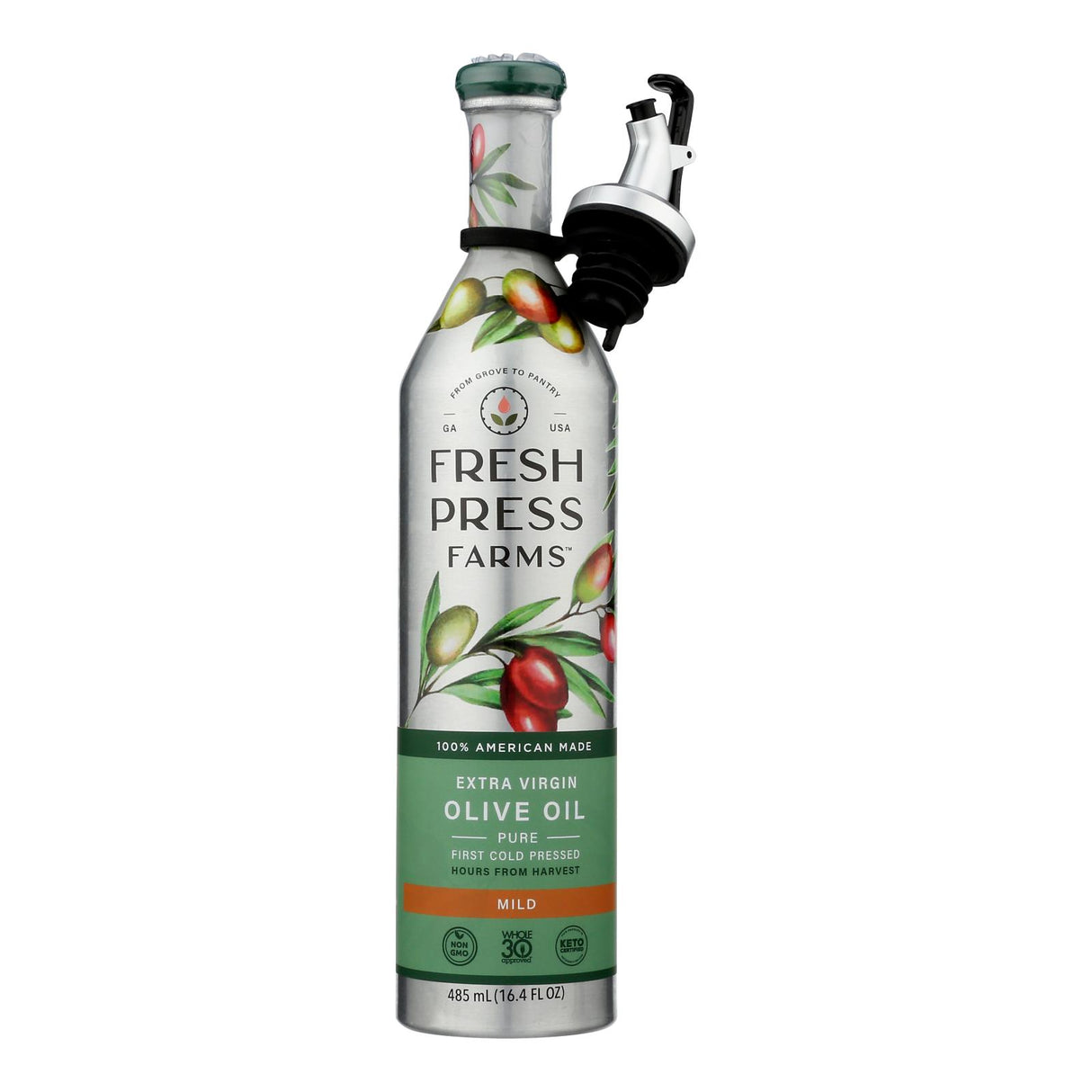 Fresh Press Farms Mild Olive Oil, 6 - 16.4 Fl Oz Bottles - Cozy Farm 