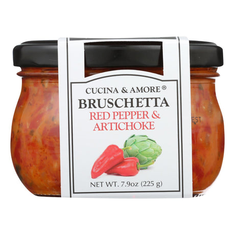 Cucina & Amore Bruschetta Piquillo Artichoke 6 Pack 7.9 oz - Cozy Farm 