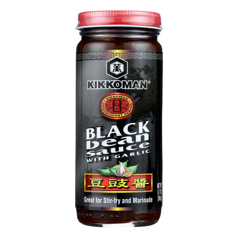 Kikkoman Black Bean Sauce - Case of 12 - 8.7 Fl Oz - Cozy Farm 