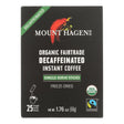 Mount Hagen Organic Fairtrade Decaffeinated Instant Coffee, 25 Count, Case of 8, 1.76 Oz - Cozy Farm 