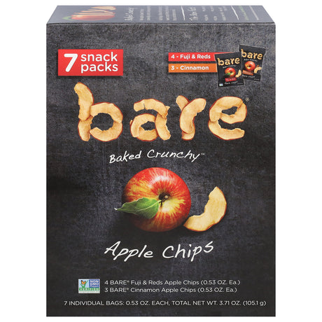 Bare Fruit Apple Chip Variety Snack Pack, Case of 6 - 7.53 oz. - Cozy Farm 