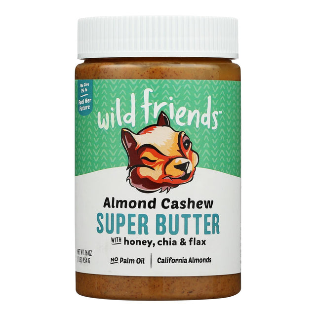 Wild Friends Almond Cashew Super Butter - Case of 6 - 16 oz - Cozy Farm 