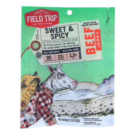 Temperature-Regulated Field Trip Honey Spice Beef Jerky - Pack of 9, 2.2 Oz. Each - Cozy Farm 