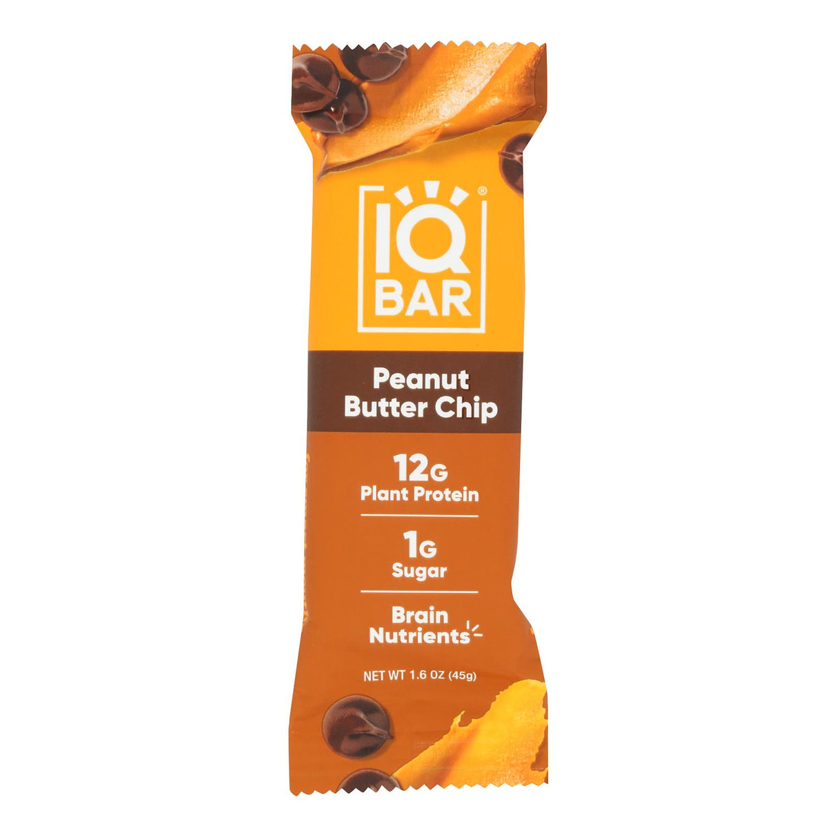 IQ Bar, Peanut Butter Chip, 12 Pack - 1.6 Oz Each - Cozy Farm 