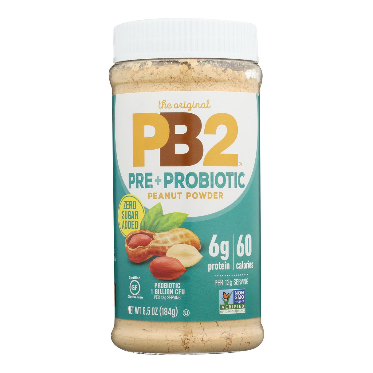 Pb2 - Pre+Probiotic Peanut Powder - Box of 6 - 6.5 Oz - Cozy Farm 
