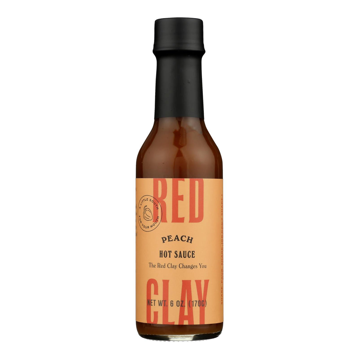 Red Clay Sauce Peach Spicy | 6 - 6-Ounce Bottles - Cozy Farm 