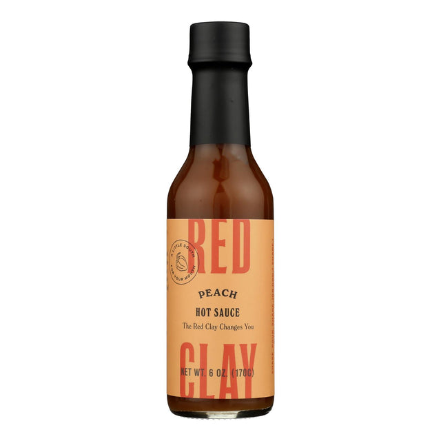 Red Clay Sauce Peach Spicy | 6 - 6-Ounce Bottles - Cozy Farm 