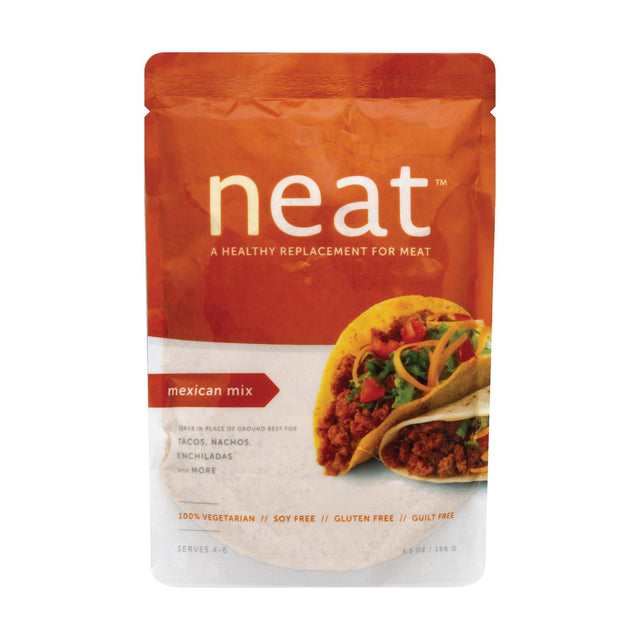 Neat Meat Alternative Mix - Mexican - Case Of 6 - 5.5 Oz - Cozy Farm 