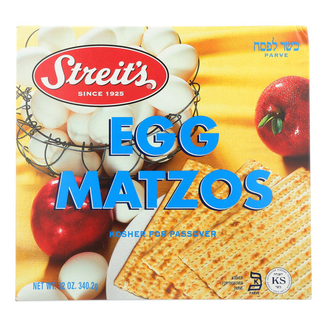 Streit's Kosher For Passover Matzo Egg - Case of 30 - 12 oz - Cozy Farm 