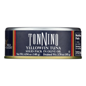Tonnino Italian Style Tuna, Light in Olive Oil, 4.94 Oz Can (Pack of 12) - Cozy Farm 