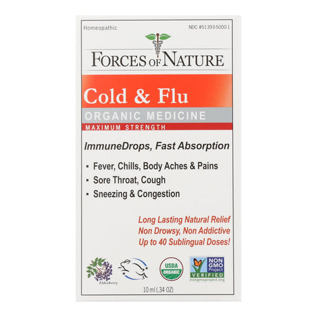 Forces Of Nature Cold & Flu Max Strength ImmuneDrops - Cozy Farm 
