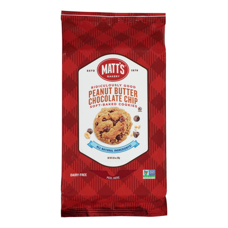 Matt's Cookies - Cookies Peanut Butter Chocolate Chip - Case Of 6-10.5 Oz - Cozy Farm 