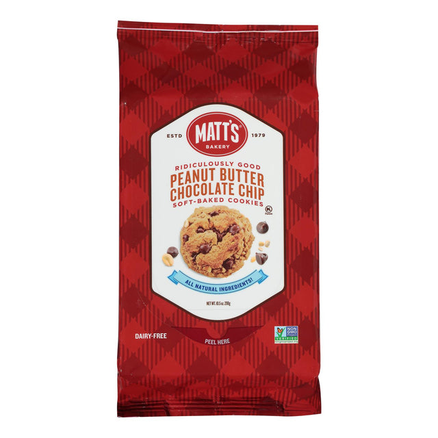 Matt's Cookies - Cookies Peanut Butter Chocolate Chip - Case Of 6-10.5 Oz - Cozy Farm 