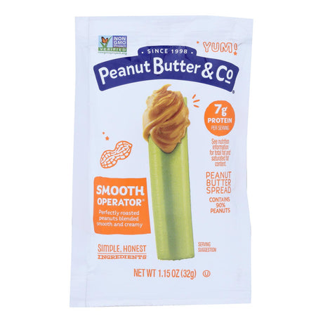 Peanut Butter & Co. Creamy Operator Smooth Peanut Butter Squeeze Packs - Pack of 60 - Cozy Farm 