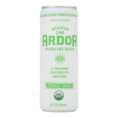 Ardor Sparkling Water - Sparkling Water Mexcn Lime - Case Of 12-12 Fz - Cozy Farm 